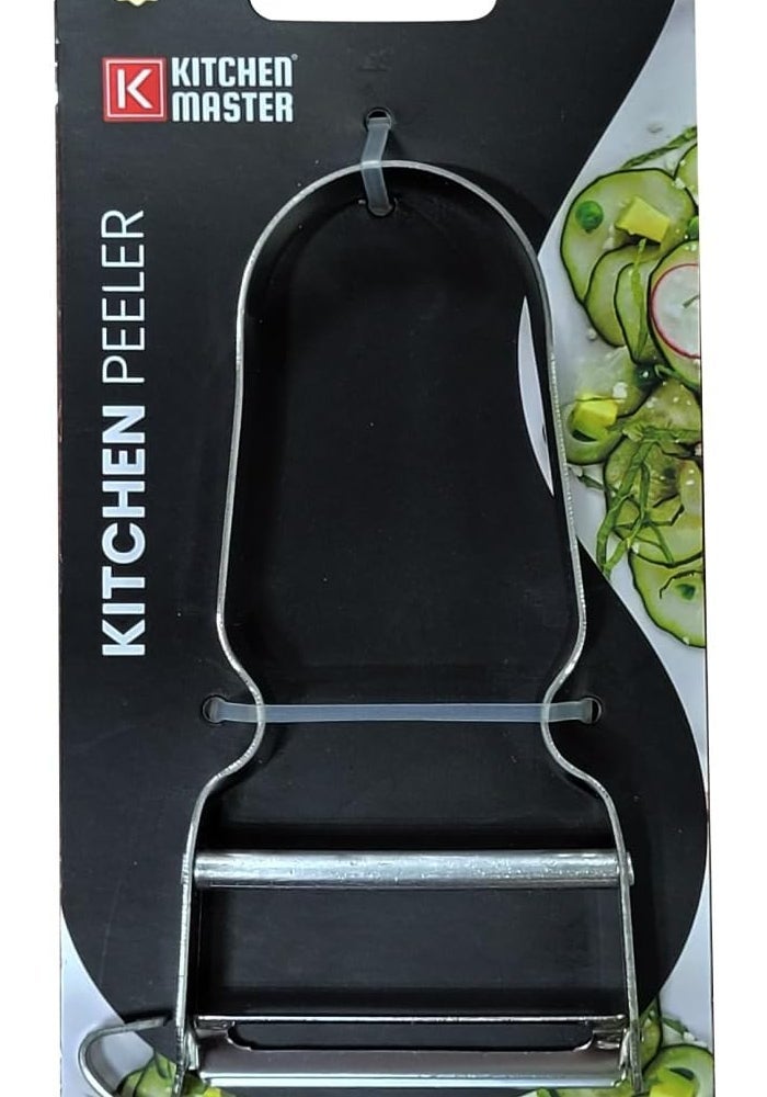 Kitchen Master Premium Vegetable Peeler | Stainless Steel Swivel Fruit & Veggie Tool, KMK067 - Image 3